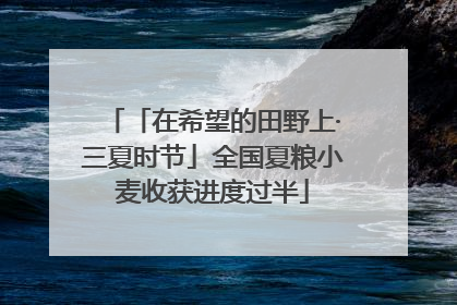 「在希望的田野上·三夏时节」全国夏粮小麦收获进度过半
