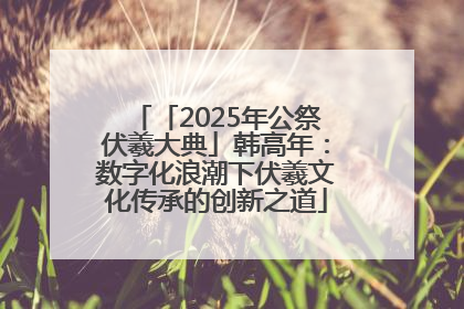「2025年公祭伏羲大典」韩高年：数字化浪潮下伏羲文化传承的创新之道