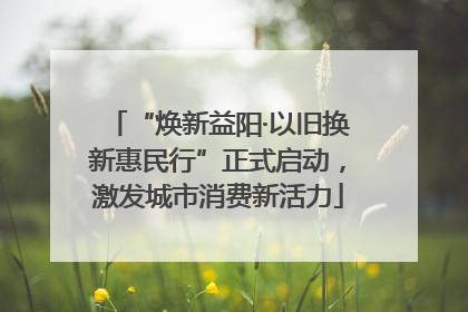 “焕新益阳·以旧换新惠民行”正式启动，激发城市消费新活力