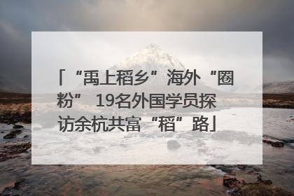 “禹上稻乡”海外“圈粉” 19名外国学员探访余杭共富“稻”路