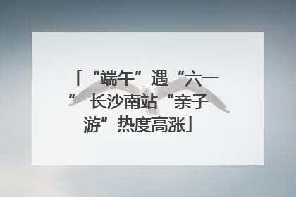 “端午”遇“六一” 长沙南站“亲子游”热度高涨