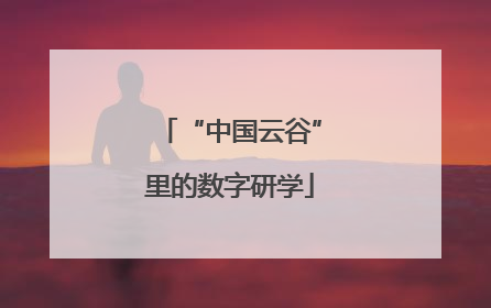 “中国云谷”里的数字研学