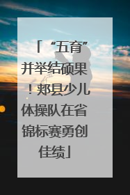 “五育”并举结硕果！郏县少儿体操队在省锦标赛勇创佳绩
