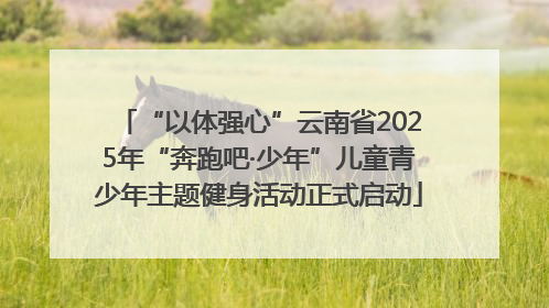 “以体强心”云南省2025年“奔跑吧·少年”儿童青少年主题健身活动正式启动