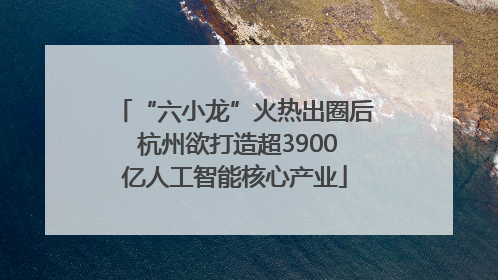 “六小龙”火热出圈后 杭州欲打造超3900亿人工智能核心产业