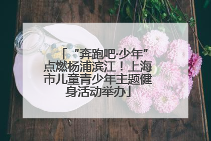 “奔跑吧·少年”点燃杨浦滨江！上海市儿童青少年主题健身活动举办