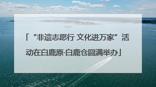 “非遗志愿行 文化进万家”活动在白鹿原·白鹿仓圆满举办
