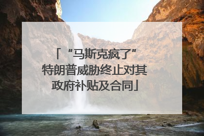 “马斯克疯了” 特朗普威胁终止对其政府补贴及合同
