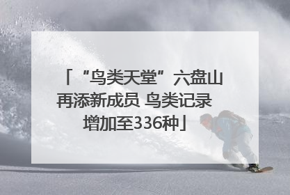 “鸟类天堂”六盘山再添新成员 鸟类记录增加至336种