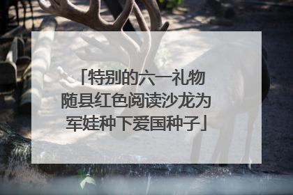 特别的六一礼物 随县红色阅读沙龙为军娃种下爱国种子