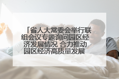 省人大常委会举行联组会议专题询问园区经济发展情况 合力推动园区经济高质量发展 王宁主持会议并讲话 王予波带队到会应询