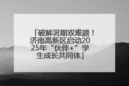 破解暑期双难题！济南高新区启动2025年“伙伴+”学生成长共同体