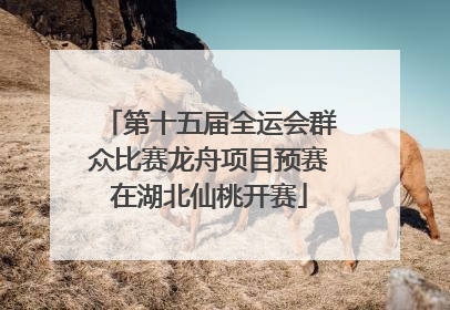 第十五届全运会群众比赛龙舟项目预赛在湖北仙桃开赛