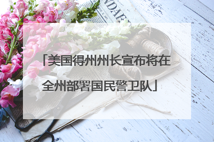 美国得州州长宣布将在全州部署国民警卫队