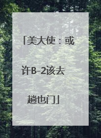 美大使：或许B-2该去趟也门