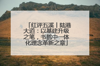 红评五溪丨陆港大道：以基建升级之笔，书鹤中一体化理念革新之章