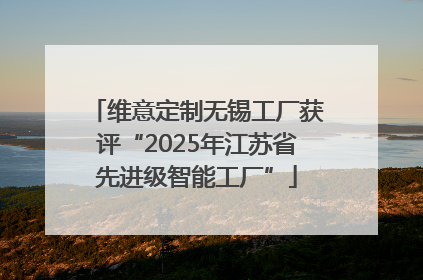 维意定制无锡工厂获评“2025年江苏省先进级智能工厂”