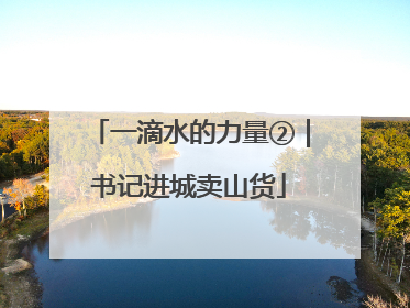 一滴水的力量②｜书记进城卖山货