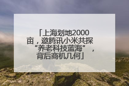 上海划地2000亩，邀腾讯小米共探“养老科技蓝海”，背后商机几何