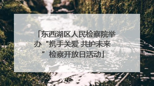 东西湖区人民检察院举办“携手关爱 共护未来”检察开放日活动