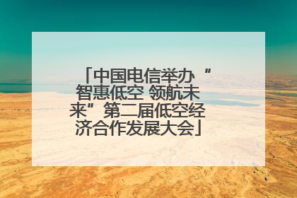 中国电信举办“智惠低空 领航未来”第二届低空经济合作发展大会