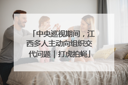 中央巡视期间，江西多人主动向组织交代问题｜打虎拍蝇