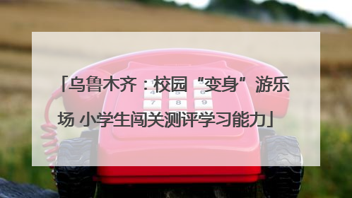 乌鲁木齐：校园“变身”游乐场 小学生闯关测评学习能力