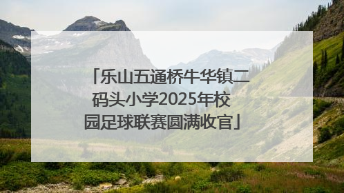 乐山五通桥牛华镇二码头小学2025年校园足球联赛圆满收官