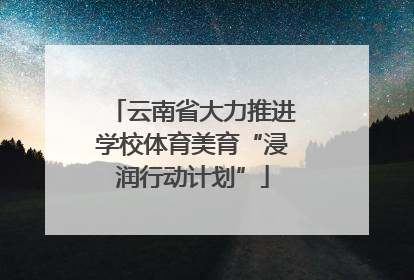 云南省大力推进学校体育美育“浸润行动计划”