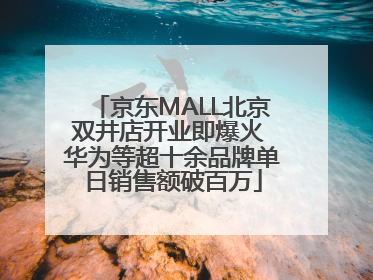 京东MALL北京双井店开业即爆火 华为等超十余品牌单日销售额破百万