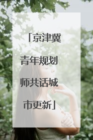 京津冀青年规划师共话城市更新