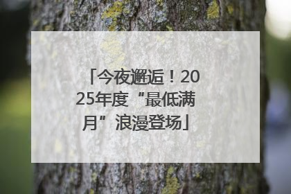 今夜邂逅！2025年度“最低满月”浪漫登场