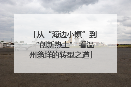 从“海边小镇”到“创新热土” 看温州翁垟的转型之道