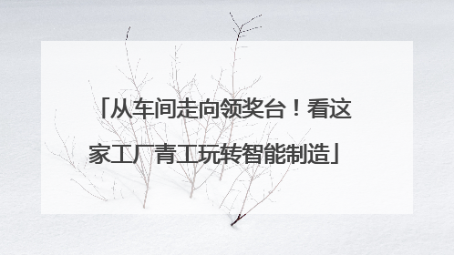 从车间走向领奖台！看这家工厂青工玩转智能制造