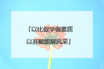 以比促学强素质 以赛赋能展风采