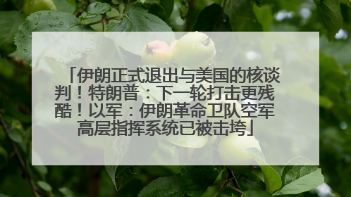 伊朗正式退出与美国的核谈判！特朗普：下一轮打击更残酷！以军：伊朗革命卫队空军高层指挥系统已被击垮