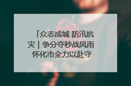 众志成城 防汛抗灾｜争分夺秒战风雨 怀化市全力以赴守护人民群众安全