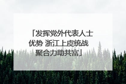 发挥党外代表人士优势 浙江上虞统战聚合力助共富