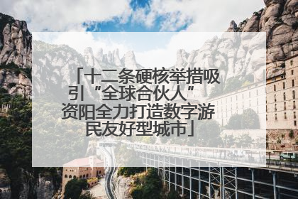 十二条硬核举措吸引“全球合伙人” 资阳全力打造数字游民友好型城市