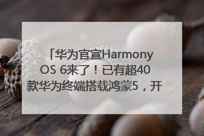 华为官宣HarmonyOS 6来了！已有超40款华为终端搭载鸿蒙5，开发者突破800万