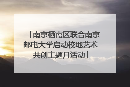 南京栖霞区联合南京邮电大学启动校地艺术共创主题月活动
