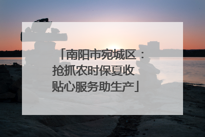 南阳市宛城区：抢抓农时保夏收 贴心服务助生产
