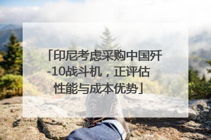 印尼考虑采购中国歼-10战斗机,正评估性能与成本优势