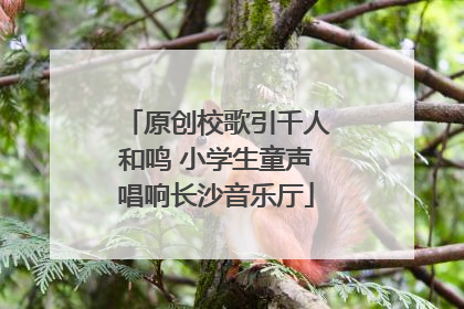 原创校歌引千人和鸣 小学生童声唱响长沙音乐厅