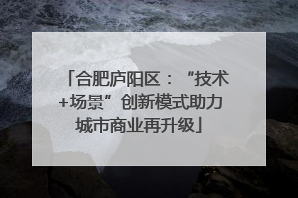 合肥庐阳区：“技术+场景”创新模式助力城市商业再升级