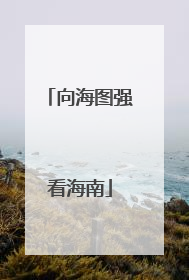 向海图强看海南