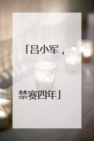 吕小军，禁赛四年