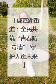 咸嘉湖街道：全民共筑“青春防毒墙” 守护无毒未来