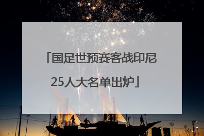 国足世预赛客战印尼25人大名单出炉