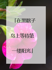 在黑瞎子岛上等待第一缕阳光